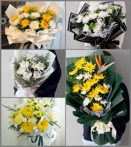 湖北孝感市应城市南垸良种场四分场白事花束代送